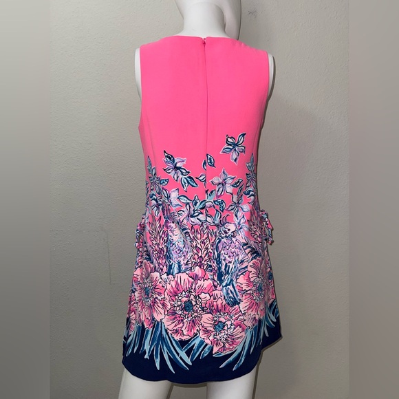 Lilly Pulitzer Donna Romper Pink Tropics Lucky Lady Engineered Romper 0 - Picture 3 of 5